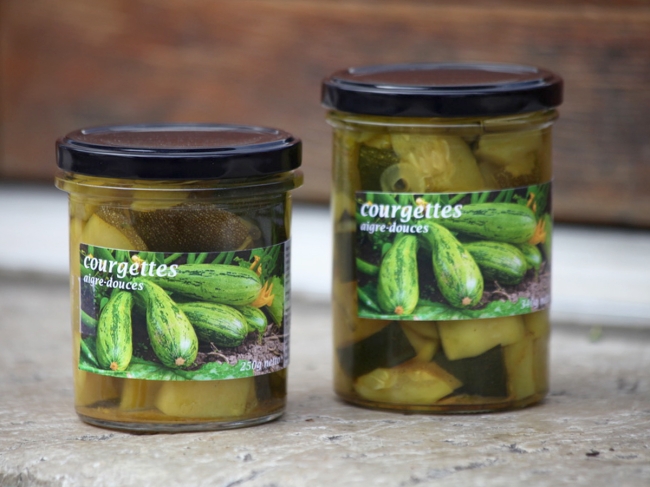 Zucchetti süss-sauer / Courgettes à l&#039;aigre-doux 350g